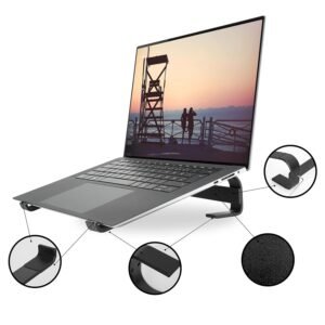 Fixed Metal Laptop Stand – Sturdy Ergonomic Desk Riser for Work