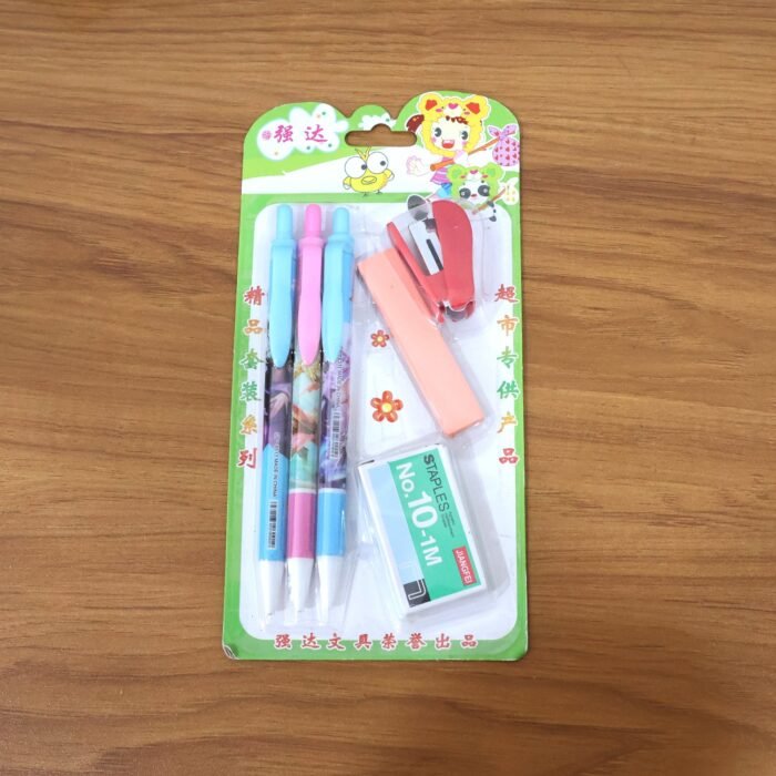 6-in-1 Stationery Set – Compact All-in-One School & Office Kit