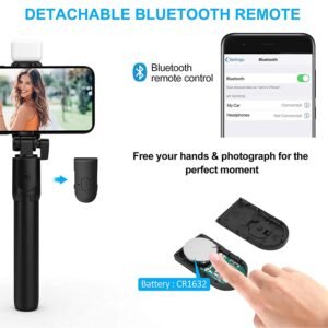 Wired Selfie Stick – 70cm Extendable Handle Tripod Stand