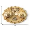 08_thali Ganesh Embossed Roli-Chawal Kumkum Chopra – Antique Gold Finish