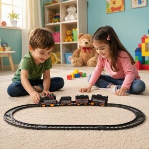 Battery Operated Train Set – Lights & Sounds for Kids' Fun