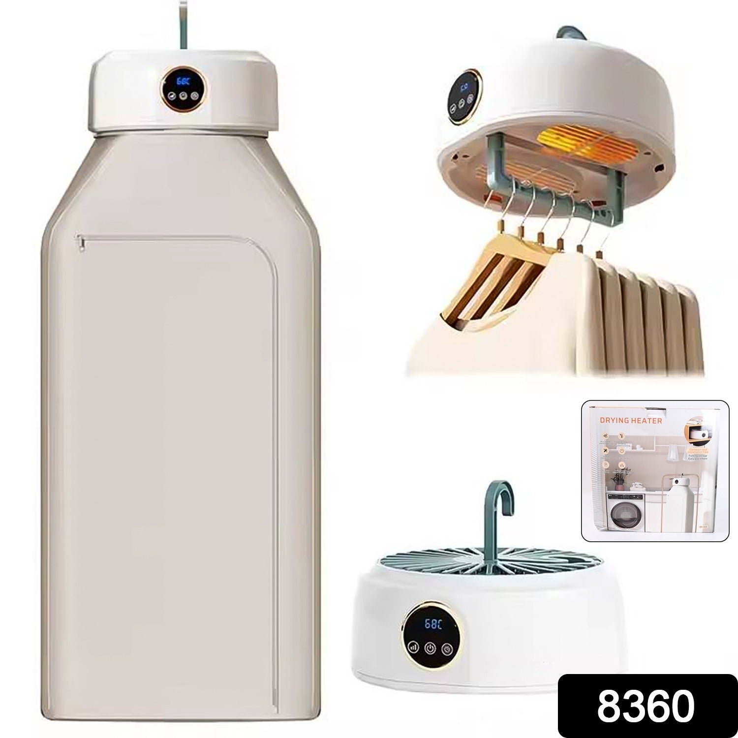 Portable Clothes Dryer – Mini, Quiet with Timer | BathNova