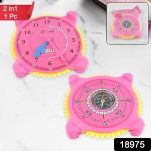 North-South Navigation Compass with Built-in Clock – Durable Adventure Gear