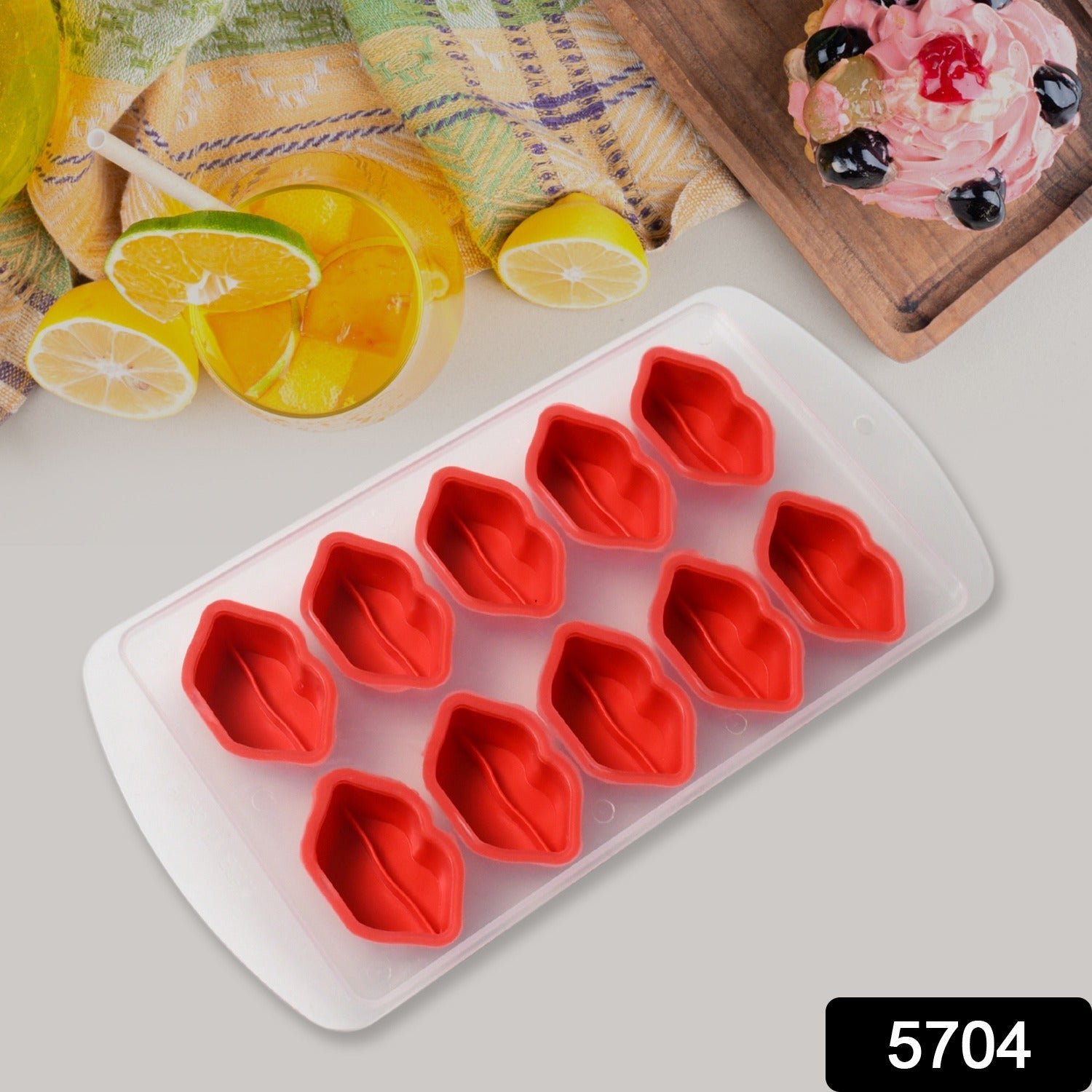 Silicone Ice Cube Tray – Multi Fruit Shapes, Easy Release | Indo Glow