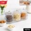 Dry Fruit Storage Jars – 3-Piece Set with Tray for Freshness