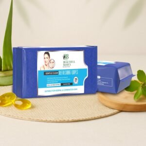 Oily Skin Face Wipes – Refreshing Cleansing | Beautiful Basics (2x50)