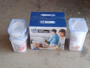 Airtight Food Storage Containers – Set of 3 with Leak-Proof Lids | Organivo