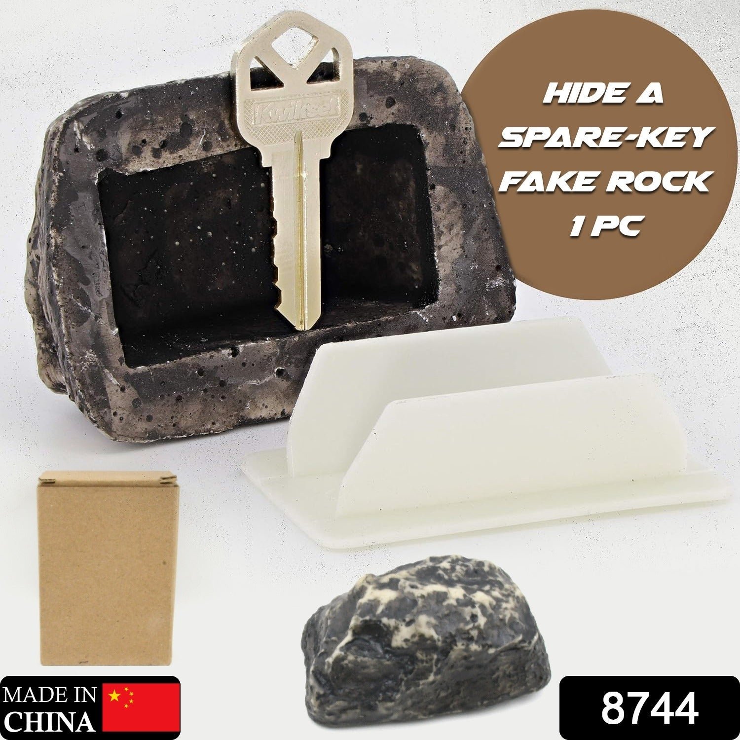 099db849-2de7-4894-80ec-65da0e7b8686 Fake Rock Key Hider – Discreet Outdoor Key Storage | Safelix