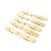 Bamboo Cloth Clips – Heavy Duty Wooden Pegs (10 Pcs) | BathNova