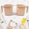 Plastic Bath Mug Set – Square, 1000ml (4 Pc) | Mini Bubbles
