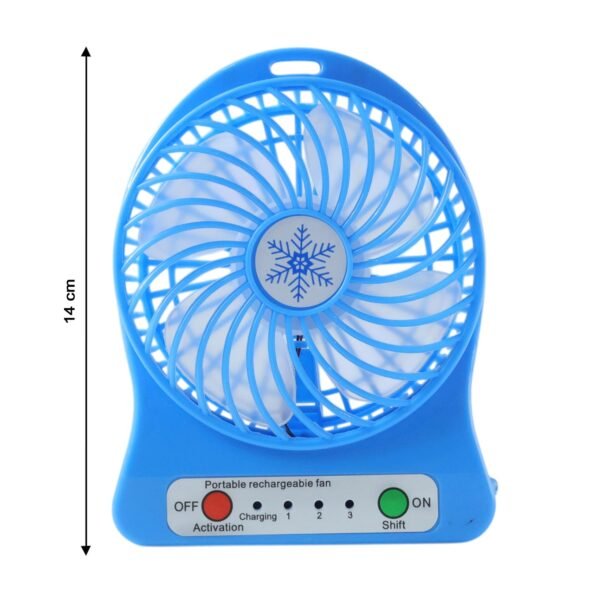 Portable Mini Table Fan – Rechargeable with Detachable Battery