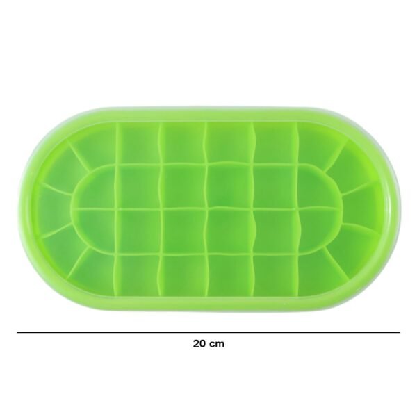Oval Silicone Ice Cube Tray – Easy Release & Odor-Free Storage