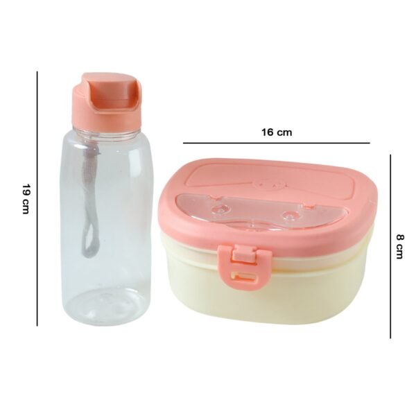 Plastic Lunch Box Set – Secure Lock Lid & Dual Compartments