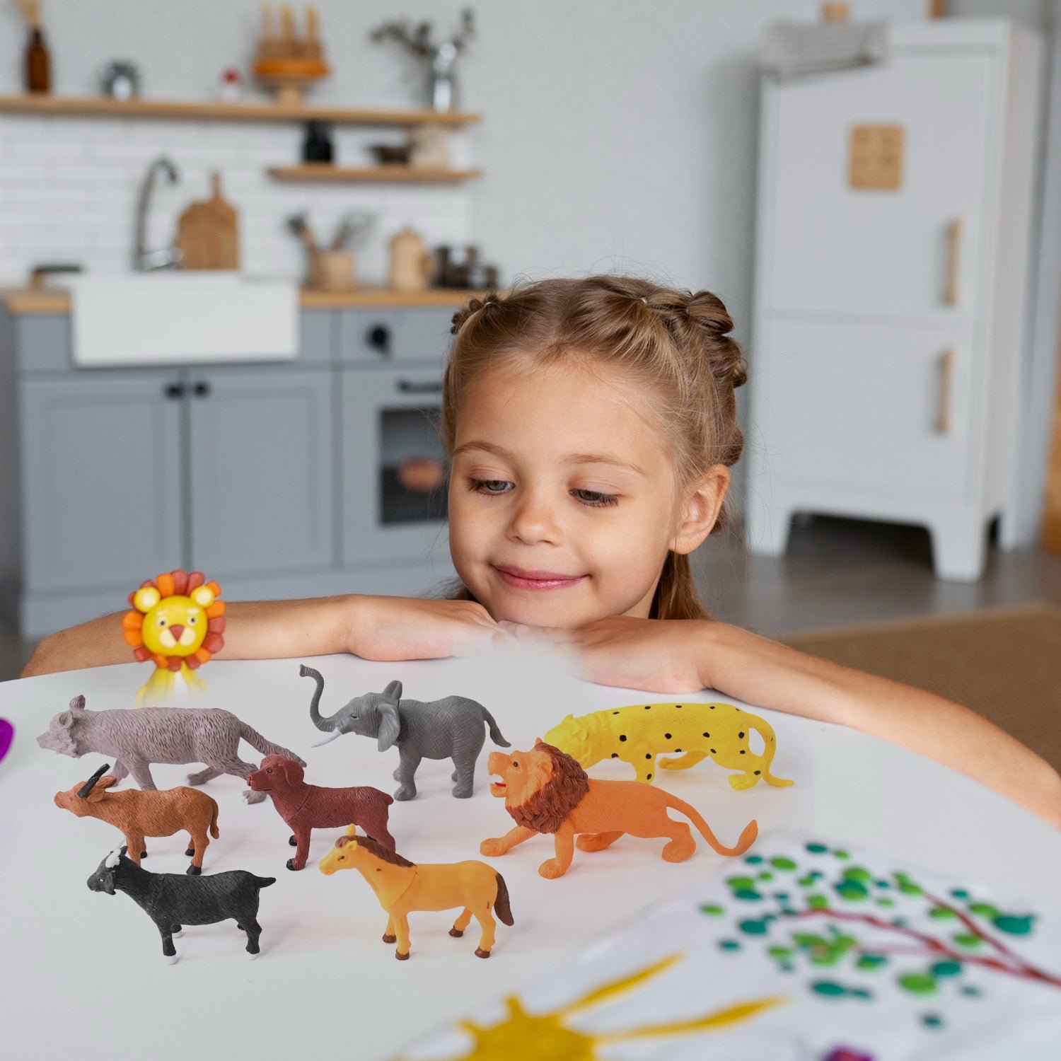 Animal Kingdom Toy Set – 14-Piece Realistic Wildlife Figures