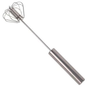 Stainless Steel Egg Whisk – Hand Push Rotary | Quickslice