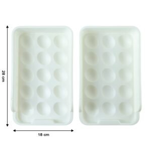 Egg Storage Tray – Space-Saving and Durable Refrigerator Organizer