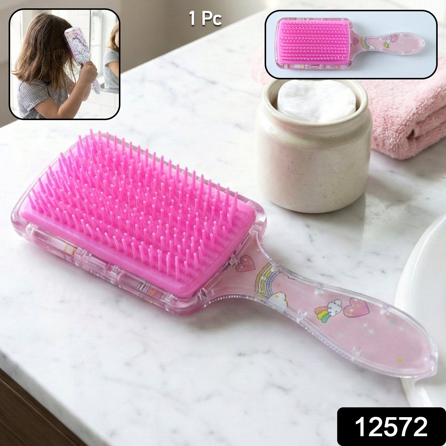 Kids Hairbrush – Gentle Detangling with Soft Bristles