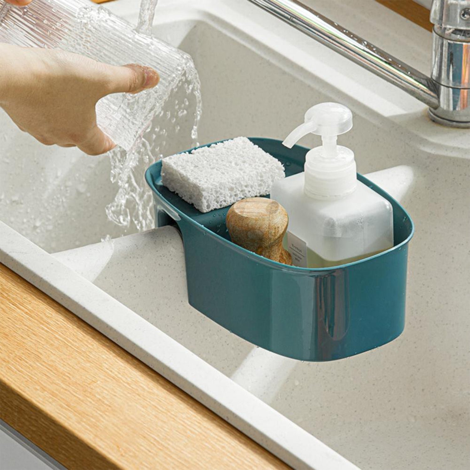 Kitchen Dish Drainer – Space-Saving Sink Basket | Quickslice