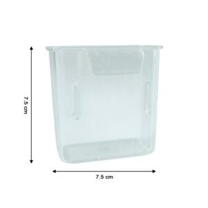 Mini Rack-Mount Storage Box – Space-Saving Transparent Organizer