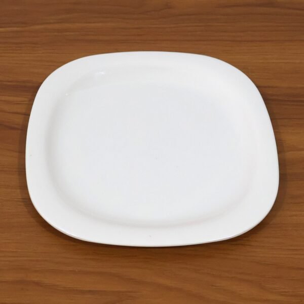 Square Dinner Plate 28 cm – Durable, Heat-Resistant White Plate