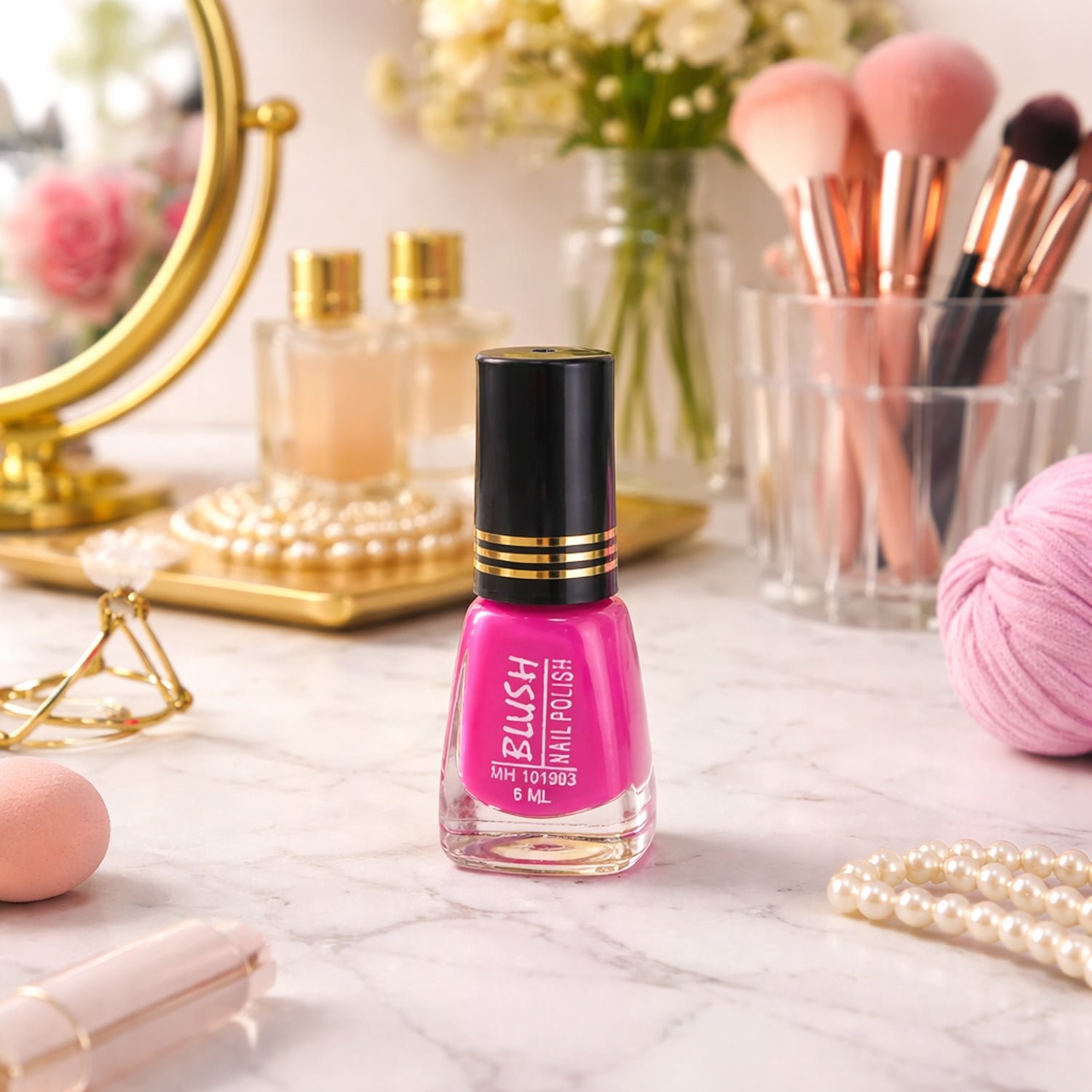 Mini Matte Nail Polish – Quick-Dry 6 ML Glitter Finish