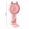 Mini Fan with LED Light – Portable & Rechargeable for Travel & Home
