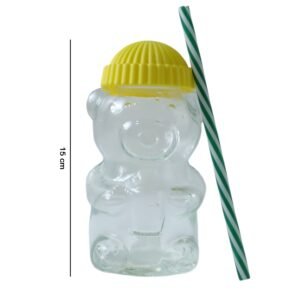 Bear Shape Kids Drinking Cup with Straw – 350ml Fun Hydration