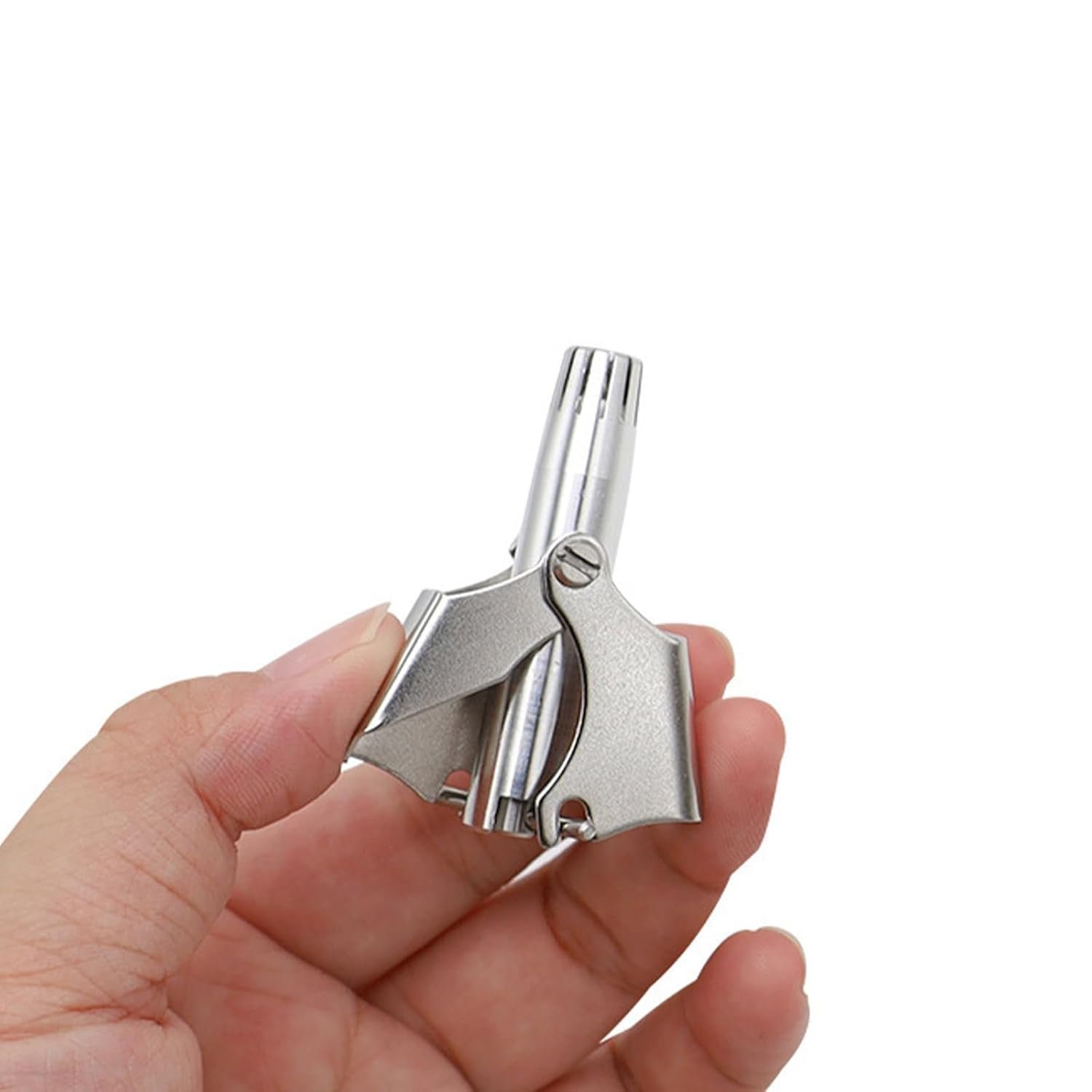 Nose Hair Remover – Painless Stainless Steel with Metal Case | Calm & Curl