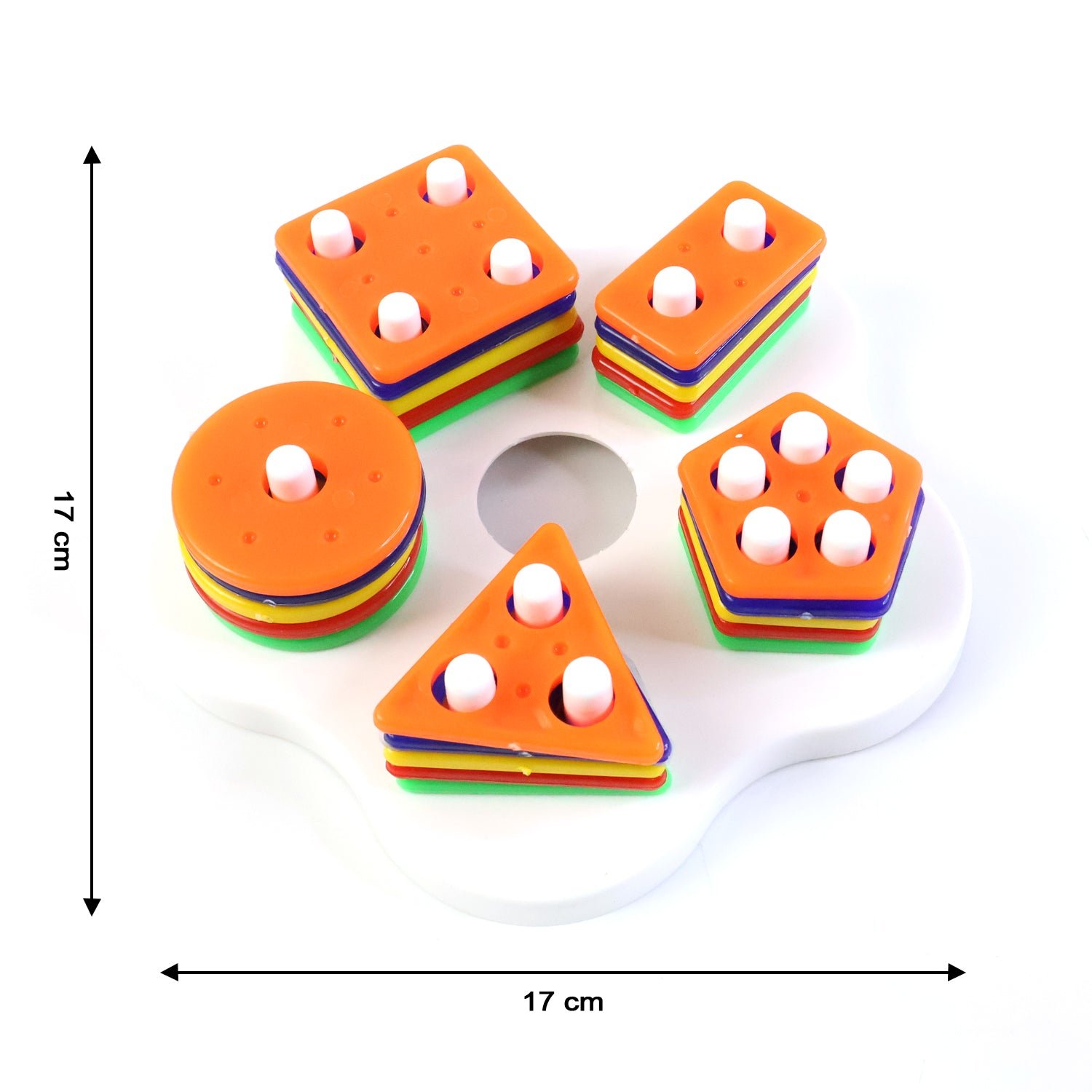 Geometric Stacking Sorter Toy – Toddler Shape Learning & Skills
