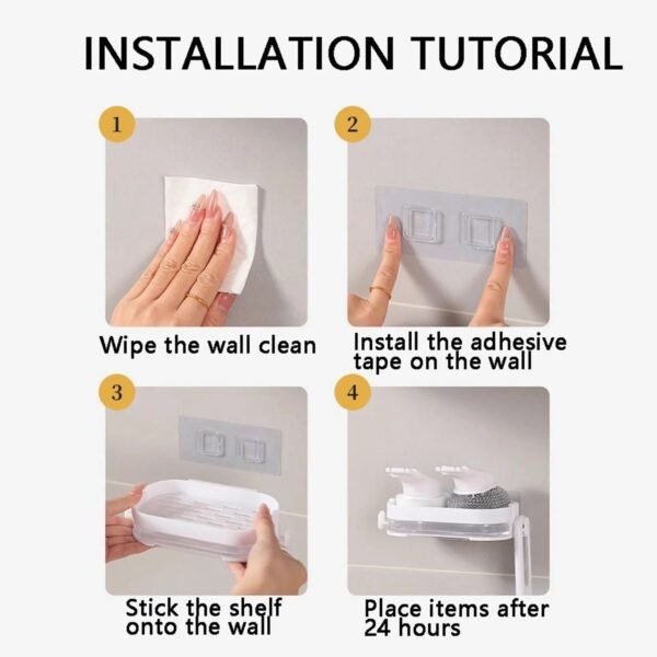 Wall Mounted Cleaning Combo Set – Space-Saving Kitchen Organizer