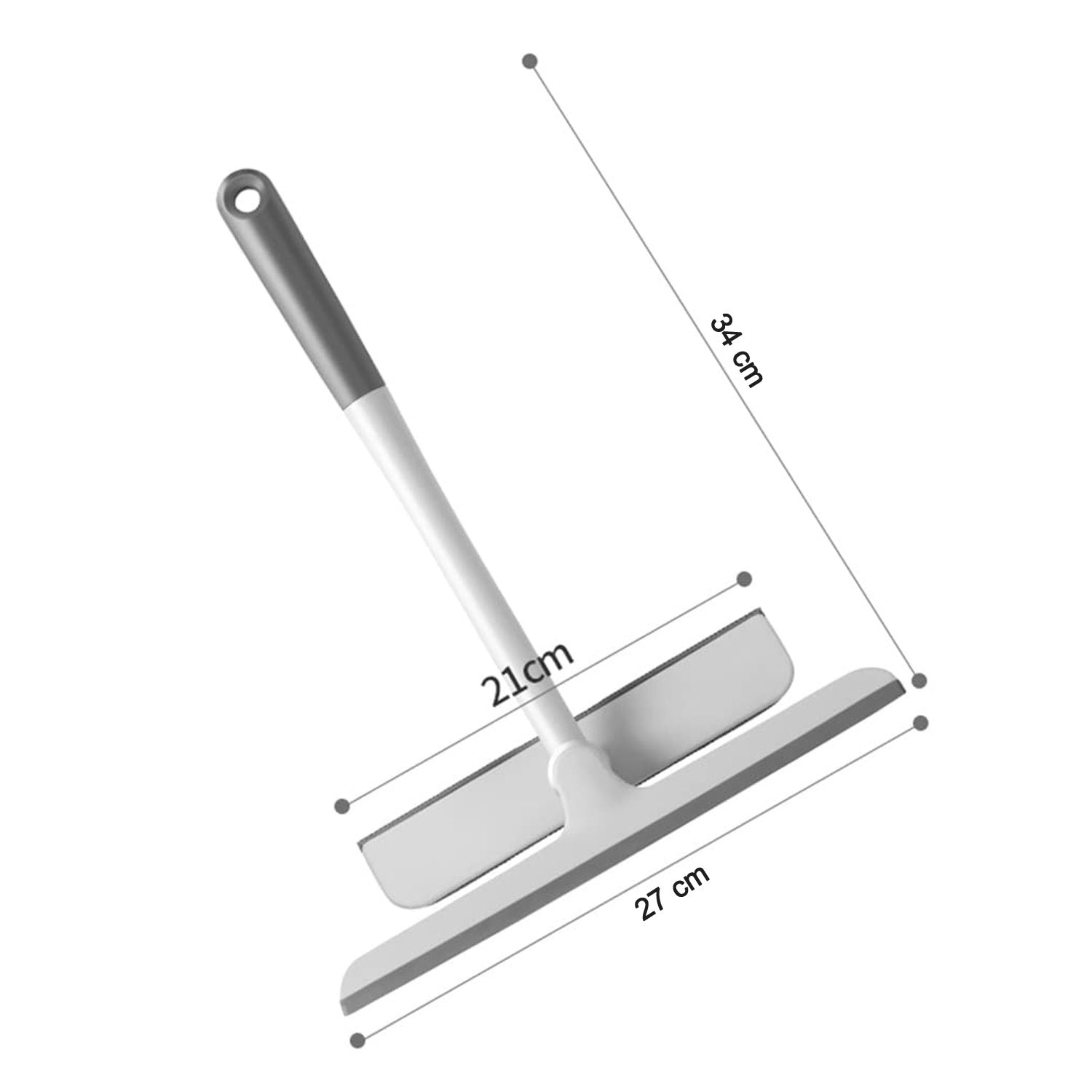 Window Glass Cleaning Wiper – 2-in-1 Microfiber & Silicone Blade