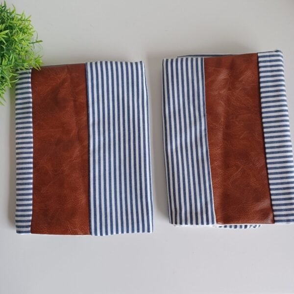 Leather & Cotton Pillow Covers – 20x20 Inch (2-Pack) | Styleva