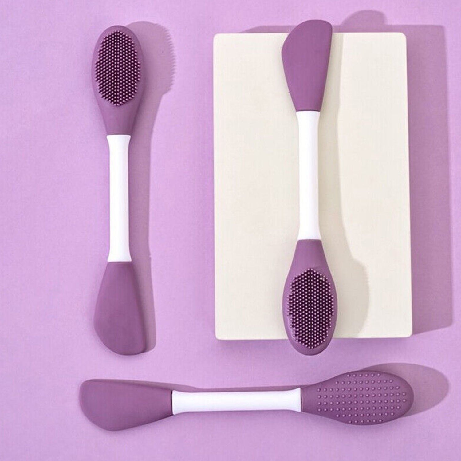 Double-Headed Silicone Mask Brush – Facial Cleansing & Application | GlowForm