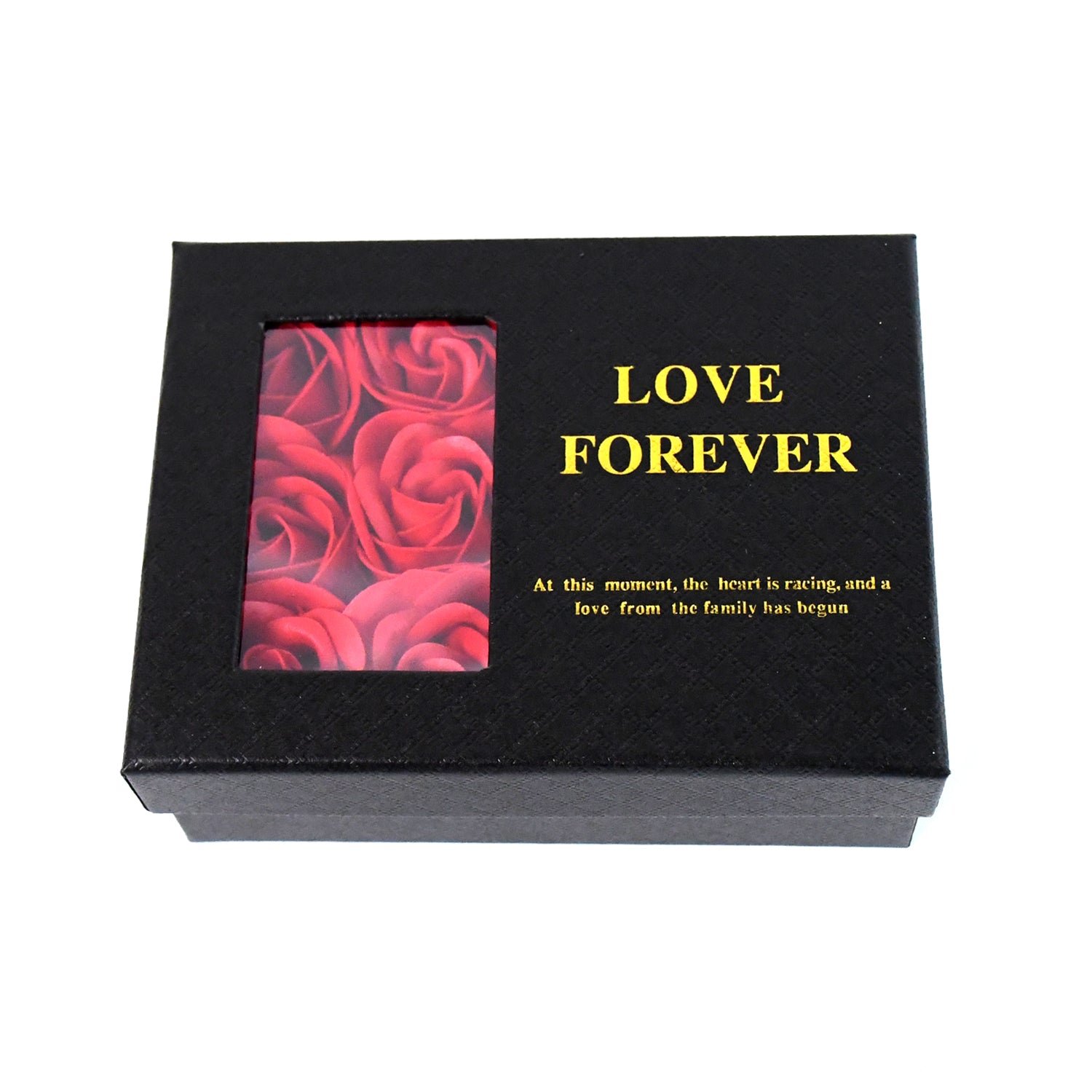 Eternal Rose Gift Box – Handmade with I Love You Necklace