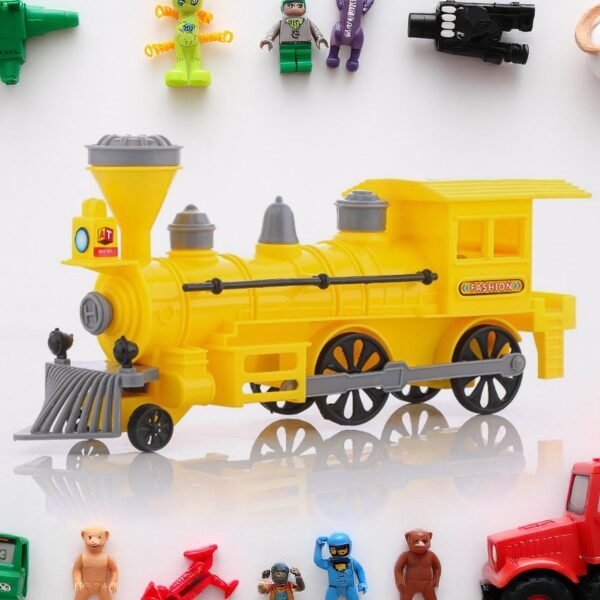Pull Back Train Toy – LED Lights & Safe Play for Kids | Aditi