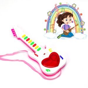 Kids Mini Guitar Toy – Battery Operated & Light-Up | Colorful Creations