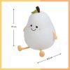 Pear Silicone Night Lamp – Multi-Color LED & Touch Control
