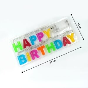 Happy Birthday LED String Lights – Battery Operated Multicolour | Indo Glow
