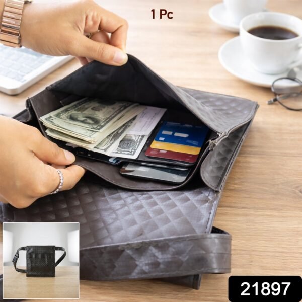 Quilted Crossbody Sling Bag – Stylish Adjustable Strap for Men & Women