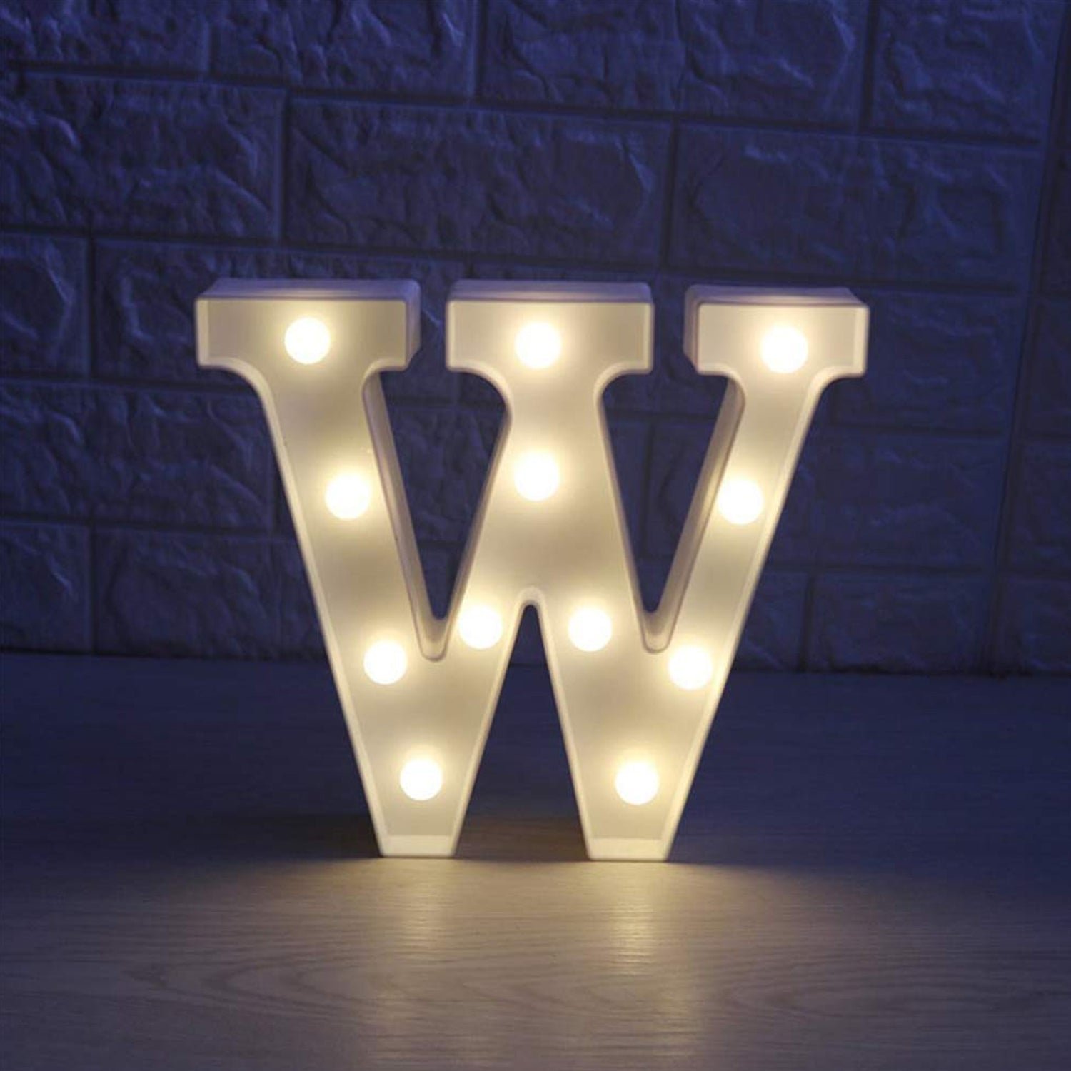 W Shaped LED Night Light – Soft Warm Glow Decorative Lamp