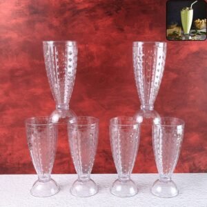 0_108aaab6-8b5f-4106-9b30-56c586d85671 Plastic Milkshake Glass Set – Durable 400ML Plastic Tumblers (6 Pieces)