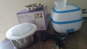 Electric Lunch Box – 3-in-1 Stainless Steel Food Heater | Lunchie Bunchie
