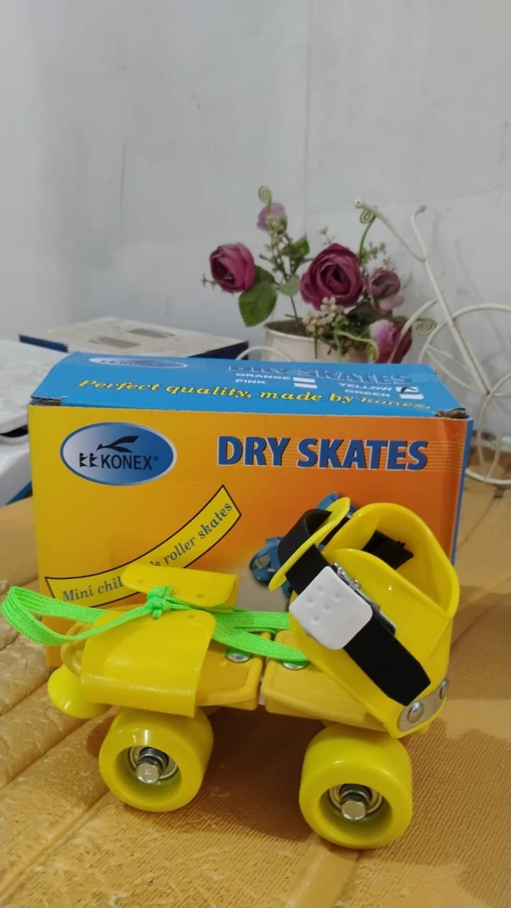 Adjustable Dry Skates for Kids – Lightweight Beginner Quad Skates