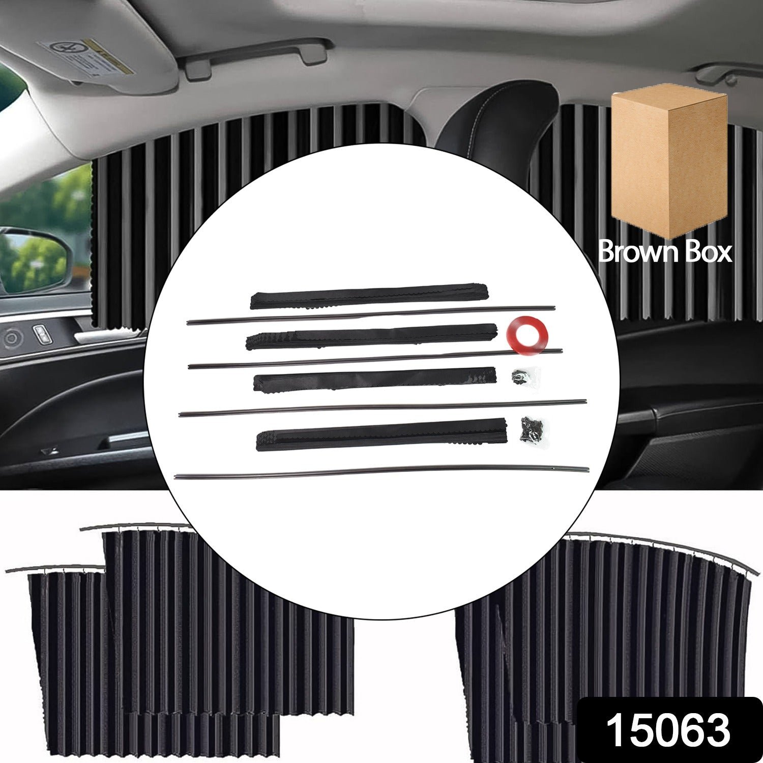 Car Window Sunshade – 4 Pcs Magnetic Set for UV & Privacy | Velvet Wheels