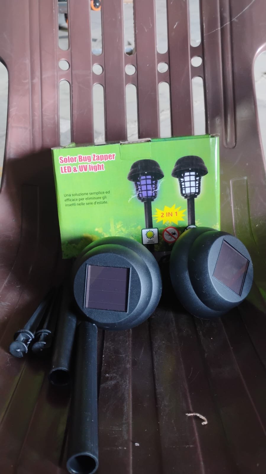 Solar Mosquito Trap – UV LED Garden Light (2 Pc) | Garden Vera