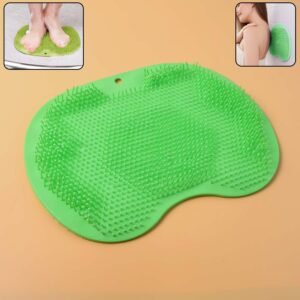 Green Silicone Bath Massage Cushion – Suction Cup Foot Scrubber