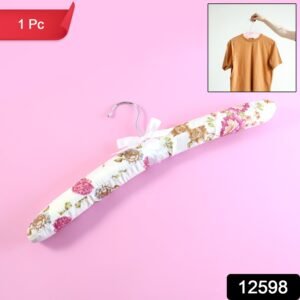 Padded Floral Clothes Hanger – Satin-Cushioned, Non-Slip Support