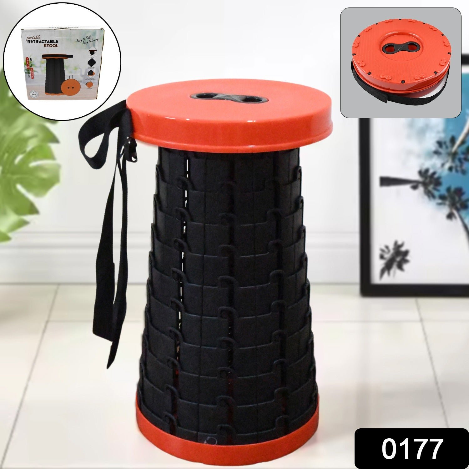 Retractable Folding Stool – Portable, Lightweight & Compact | Trekola