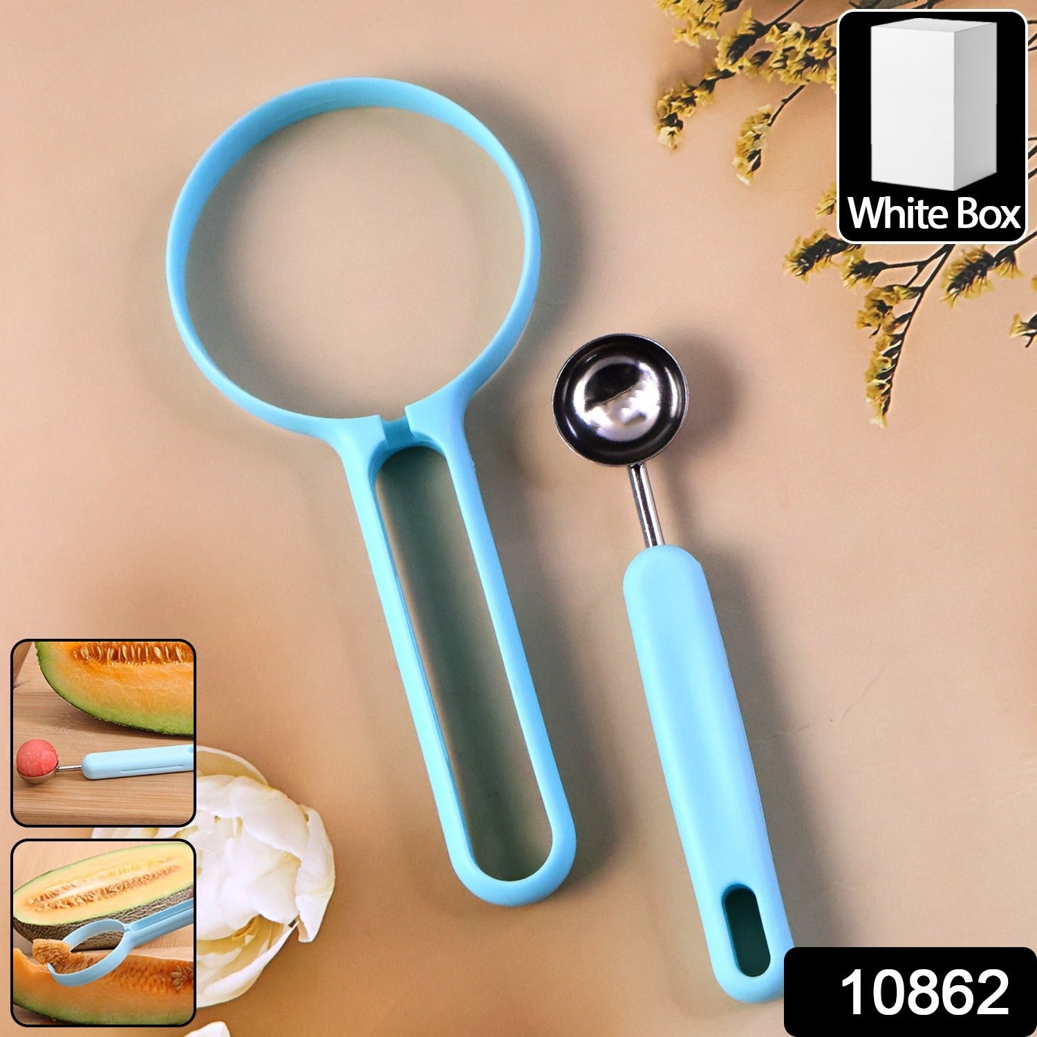 Melon Baller – Multi-Function Fruit Cutter with Silicone Handle