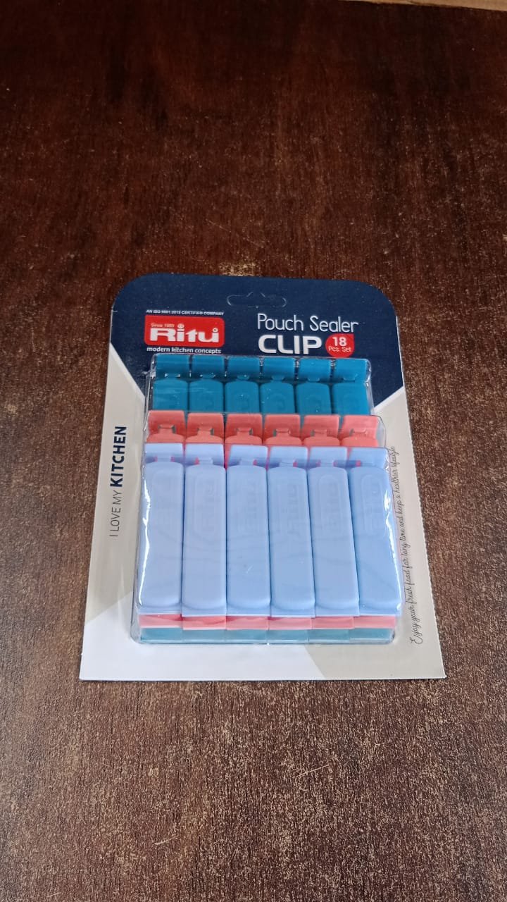 Pouch Sealer Clips – 18-Piece Airtight Food Storage Set